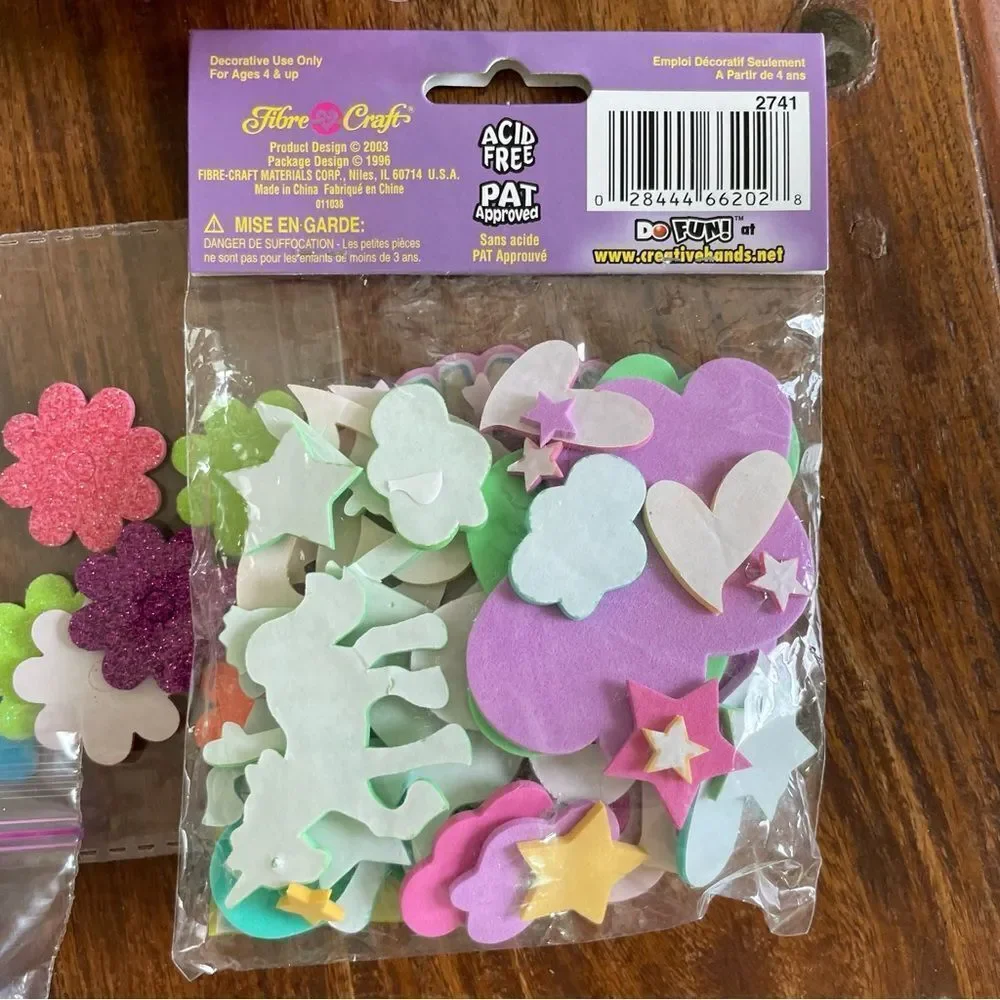 Lot of Variety of Adhesive Backed Foam Stickers